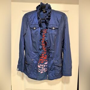 White House Black Market Navy Utility Jacket